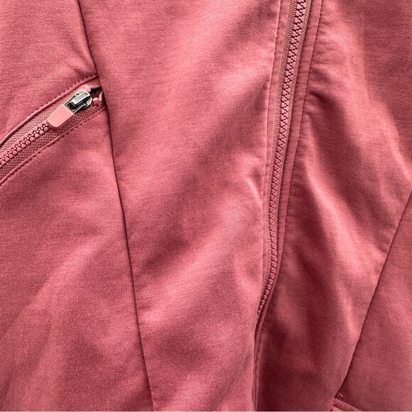 Fabletics‎ Sammy Dark Rouge Pink Hooded Full Zip Long Sleeve Jacket Size S - Picture 9 of 11